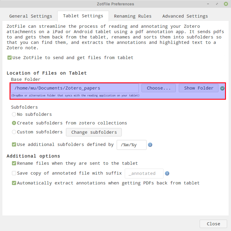 定义附件存储位置