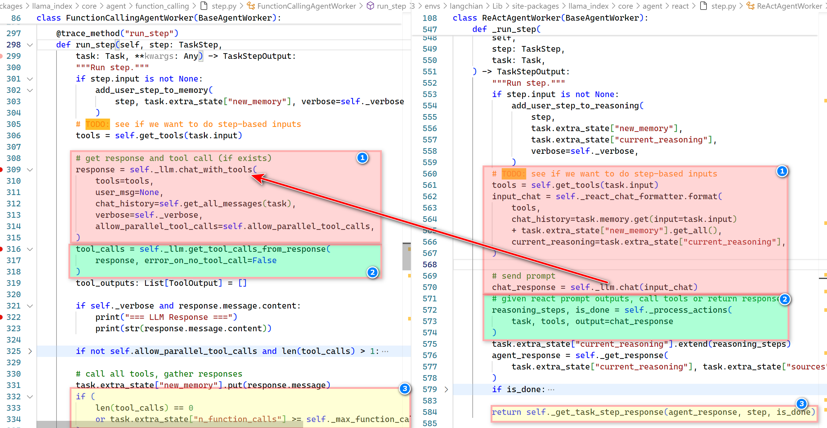 functionCallingVSReActAgent